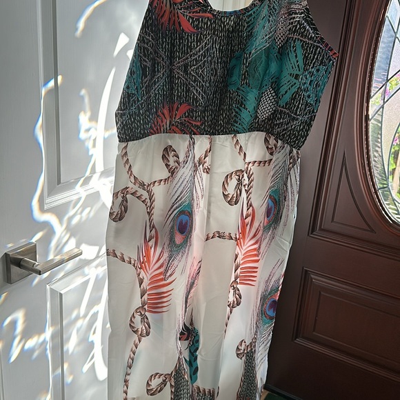 Non stretch jumpsuit- strapped style tapered leg with ties - Picture 6 of 6